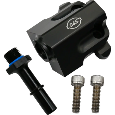 S&S CYCLE Replacement Fuel Rail Kit - Black - M8 Touring 160-0280
